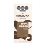 Chocolate 100% Cacao Vidanto Chocolate Amargo Puro Cacao