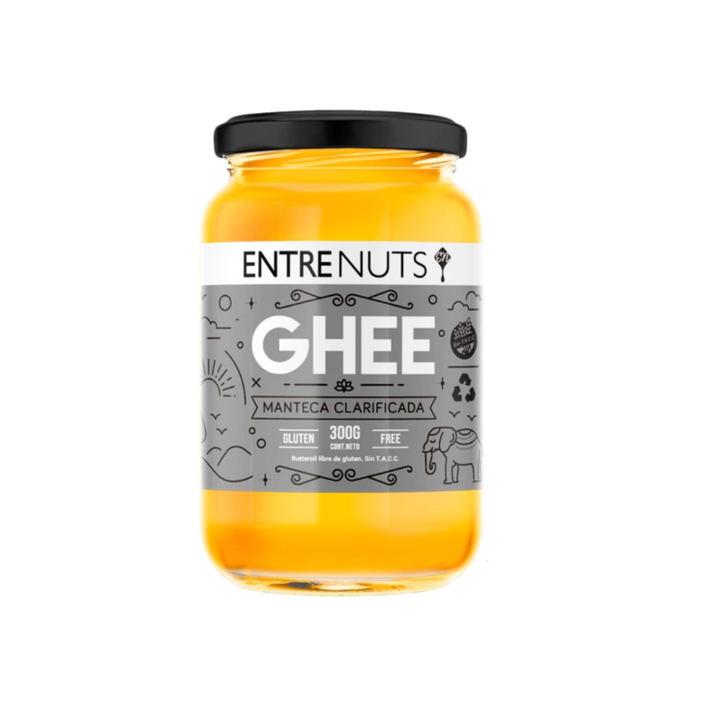 12200 Manteca Clarificada Ghee Sin Tacc Entrenuts Frasco 300 Gr/ 150gr - Imagen 1