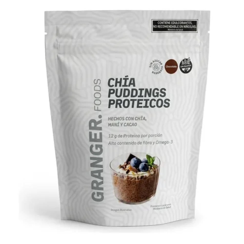 13600 Chía Puddings Granger X300gr Chia Cacao Fibra Omega 3 - Imagen 1