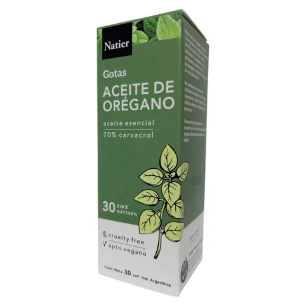 25500 Aceite Esencial De Orégano Natier 30ml 70% Carvacrol - Imagen 1