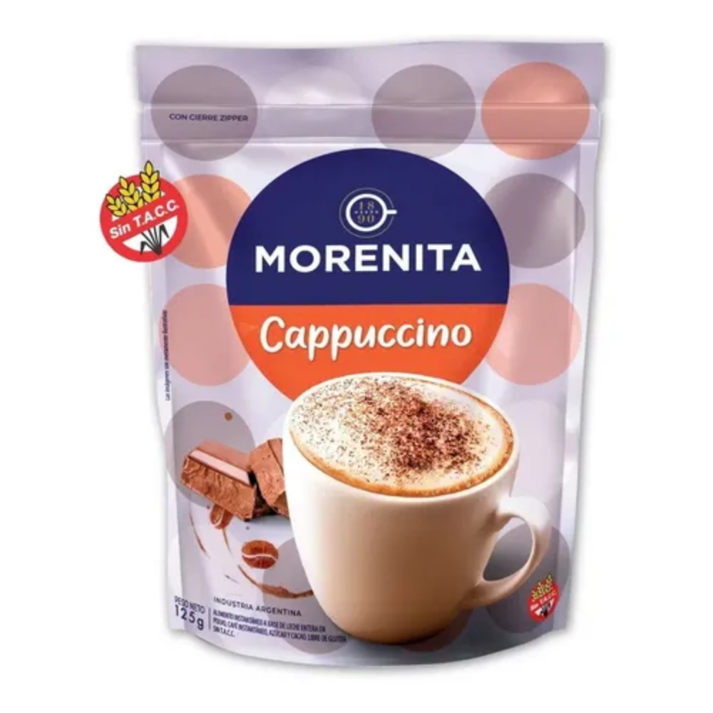 2850 Morenita Cafe Cappuccino Instantaneo Doypack 125 Gr - Imagen 1