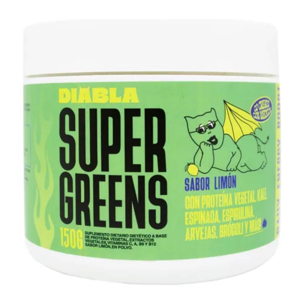 62000 DIABLA Súper Greens Blend Detox 150g - Imagen 1