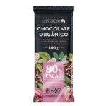 Chocolate Organico Colonial 80% Cacao x 100g SIN TACC Kosher