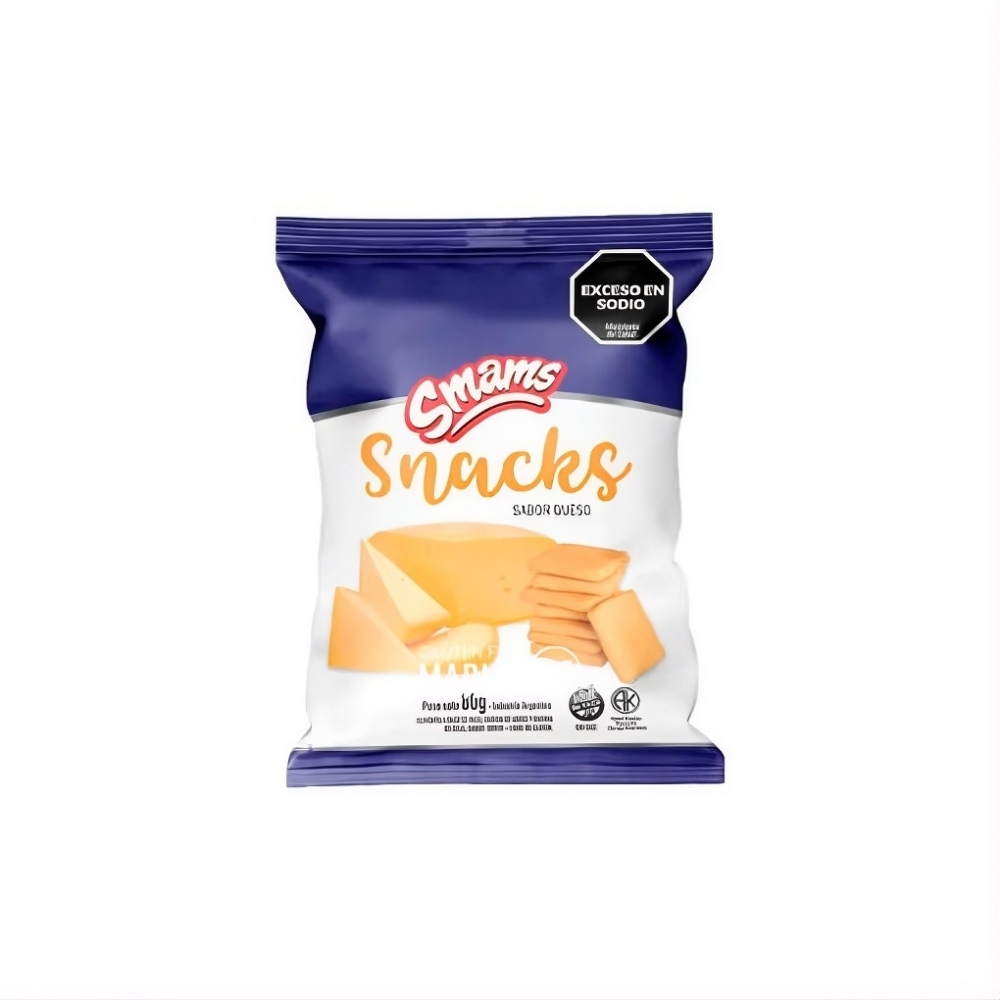 Sams snacks queso Snack Queso Smams Sin TACC 80g - Imagen 1