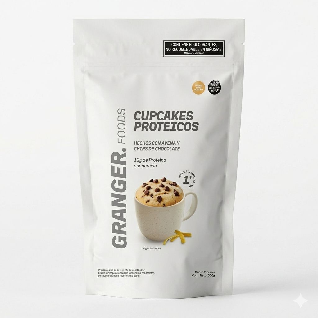 WhatsApp Image 2026-06-02 at 5.34.00 PM Cupcake Proteico Granger Vainilla Lemon Con Chips - Imagen 1