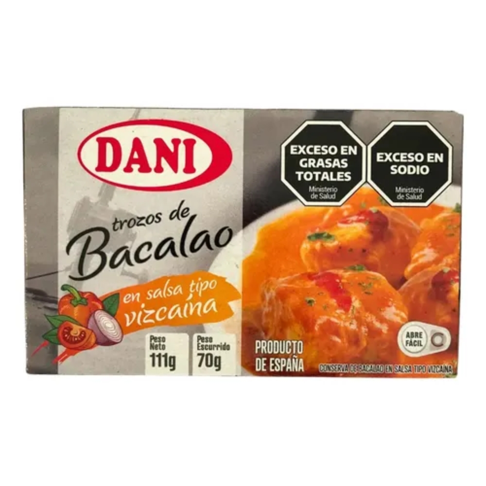 dsawqdsa (19) Bacalao A La Vizcaina Dani X 106 Gr - Imagen 1