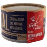 Sal- Sal De Aqui- Merken Mapuche 70g-cristales De Sal Marina